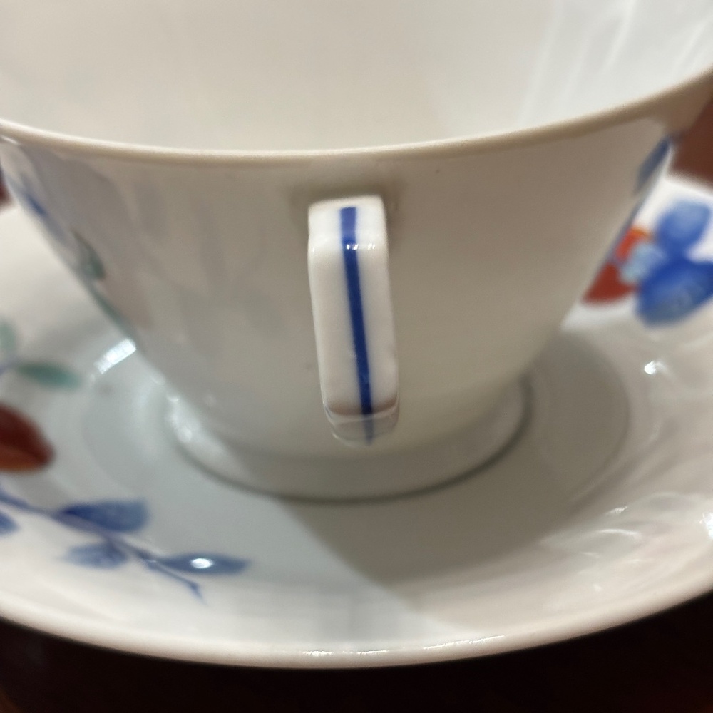 Vintage Noritake 1389 (Fruit) Cups & Saucers - Set of 4 - Picture 10 of 12